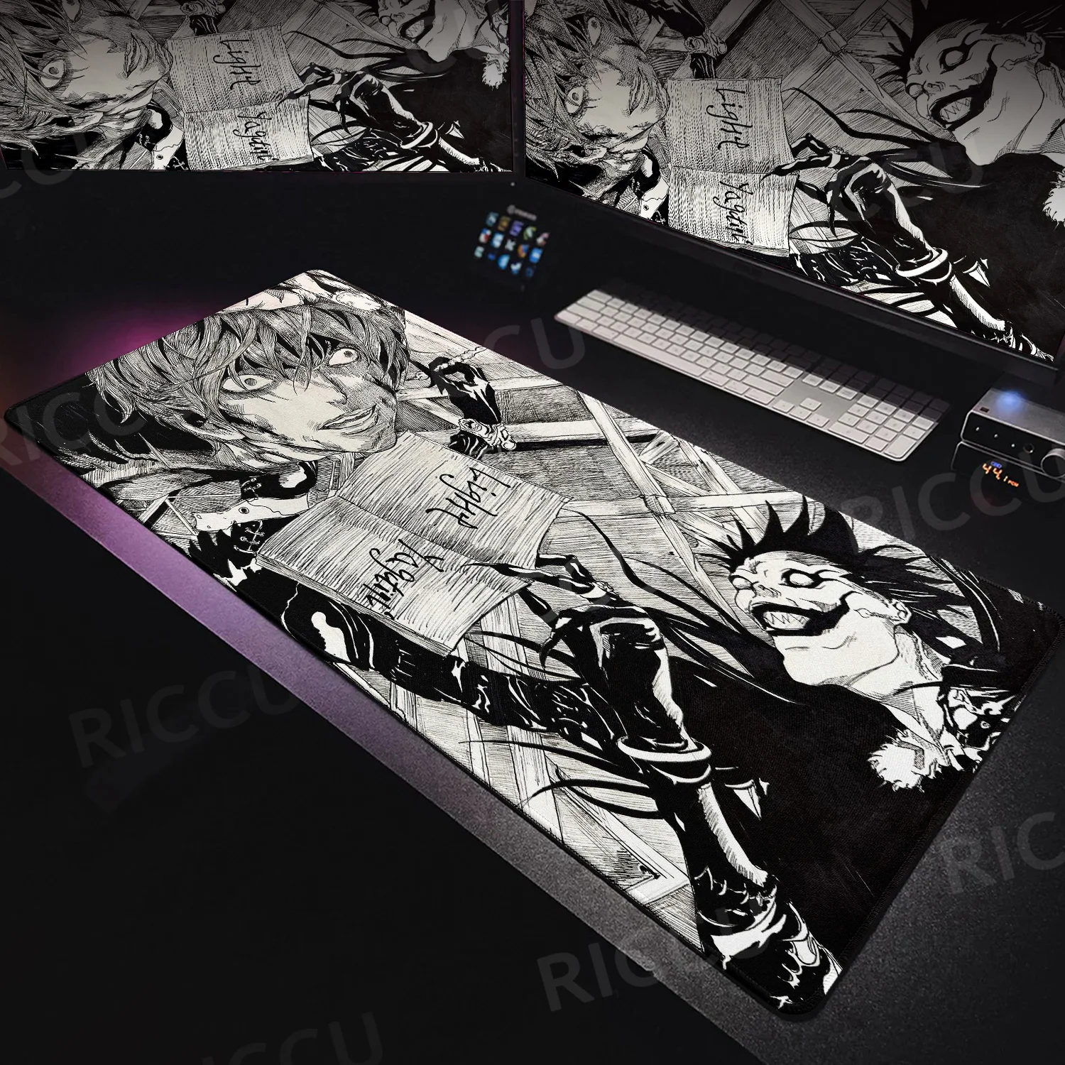 

DEATH NOTE Mouse Pad Large Home Office Setup MousePad Comic Oversized Gaming Keyboard Notebook Table Mat for PC Computer Desktop