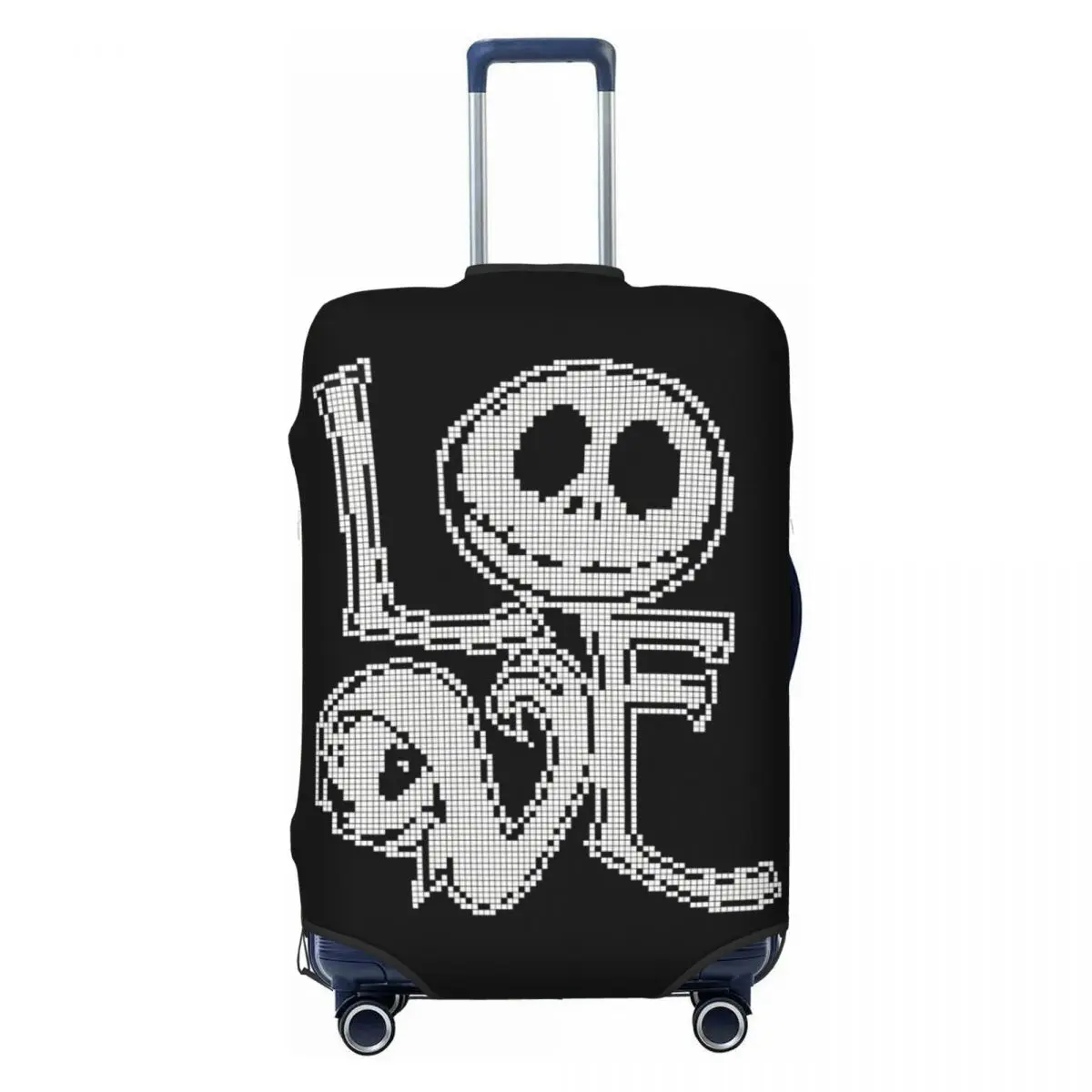 

Custom Jack Skellington LOVE Luggage Cover Fashion Suitcase Protector Covers Suit For 18-32 inch