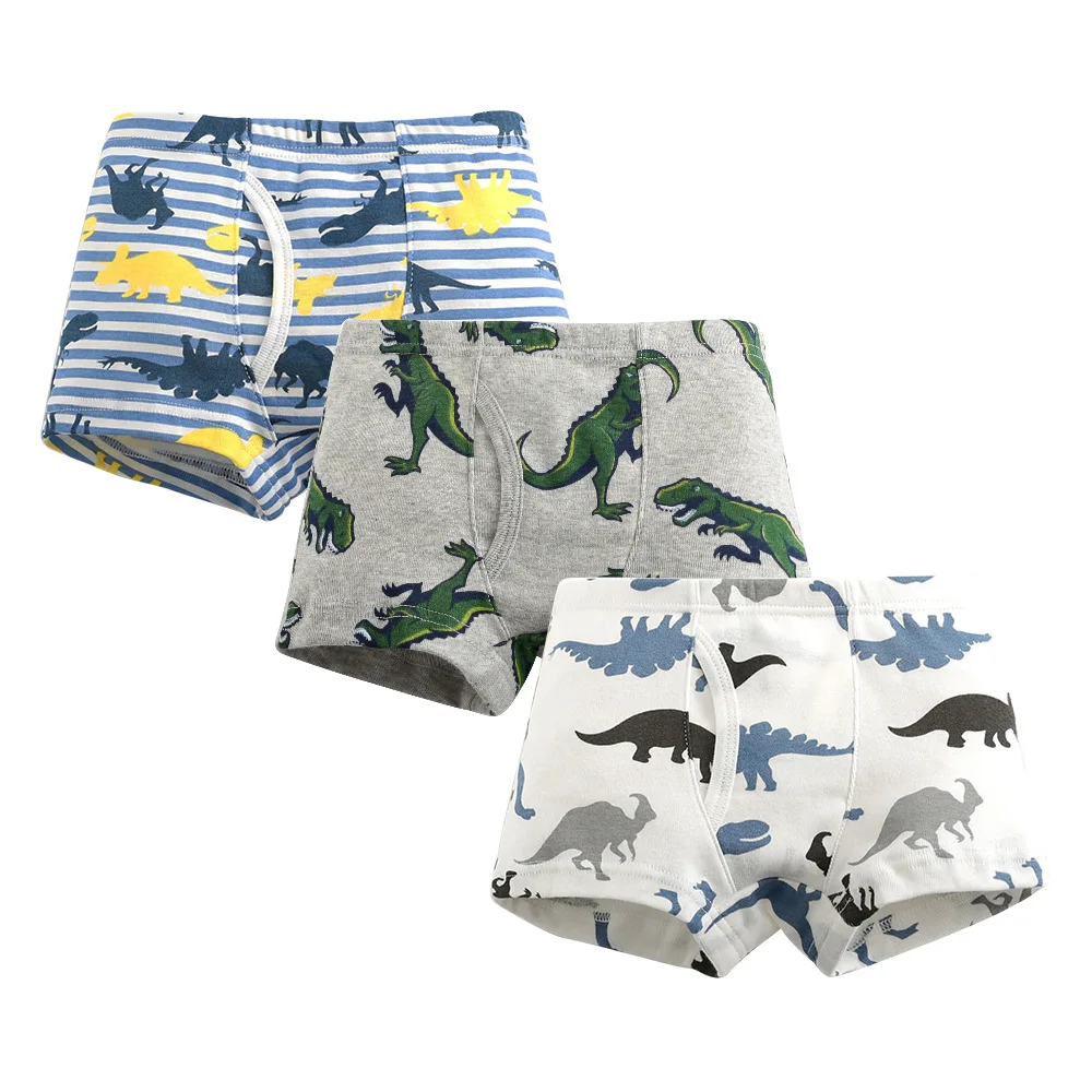 Sale New delivery High Quality Boys Boxer Shorts Panties Kids children dinosaur underwear 2-10years Old 3pcs/6piece students