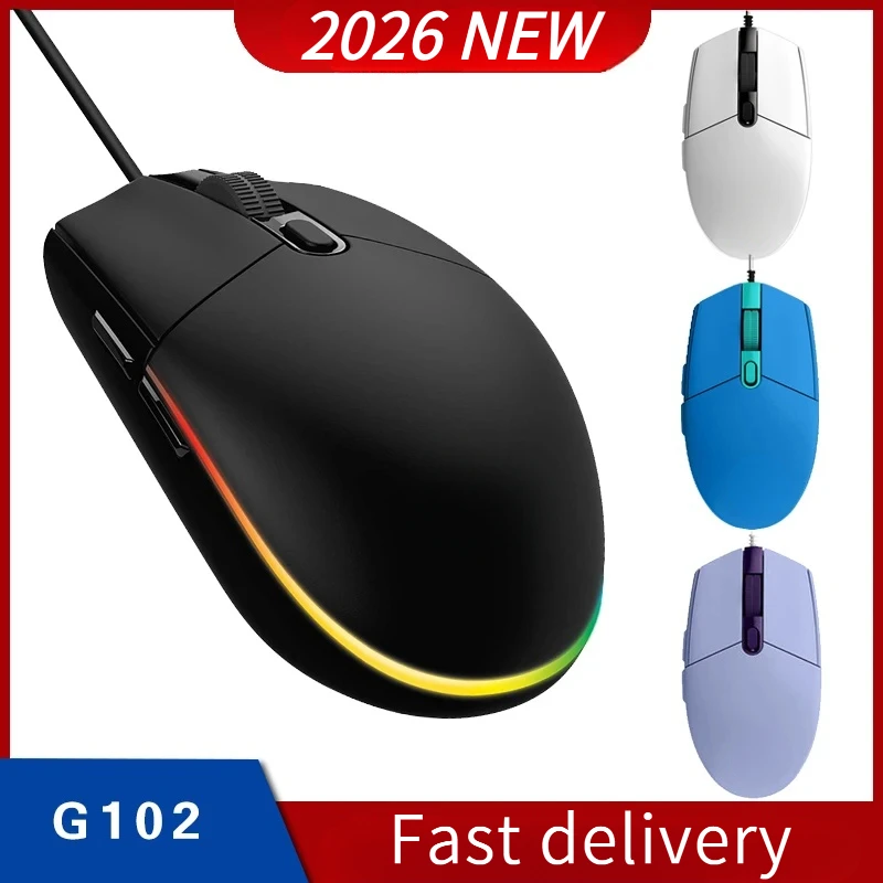 

2026 NEW HOT LG G102 Gaming Mouse 800 DPI Wired Mouse Laptop Accessories No Driver Version Cannot link to G HUB