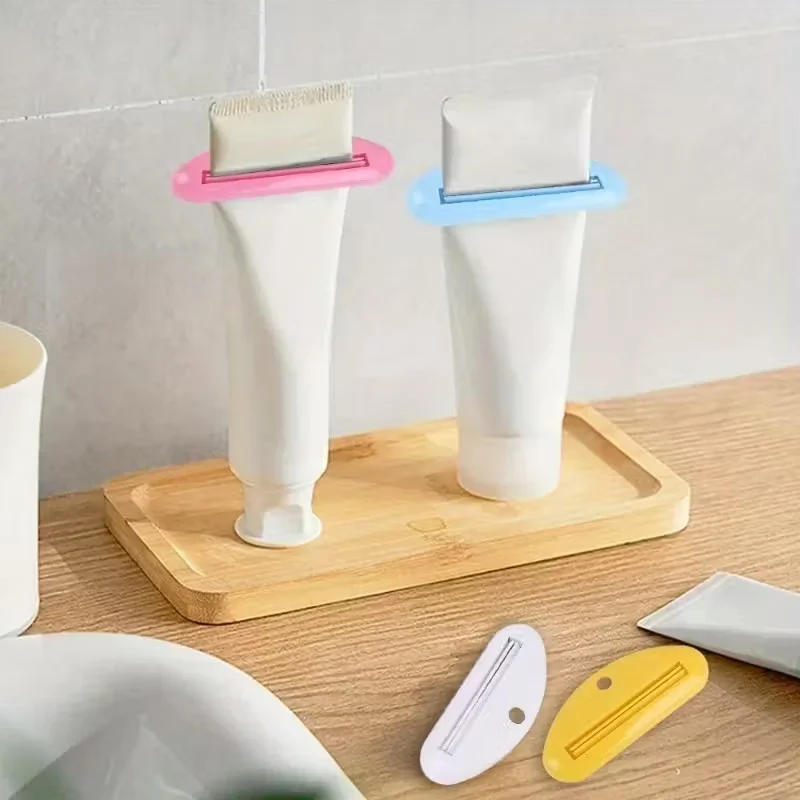 3-Pack, Color Randomly Selected Manual Toothpaste Squeezer and Dispenser, Also for Cosmetics Samples Tube