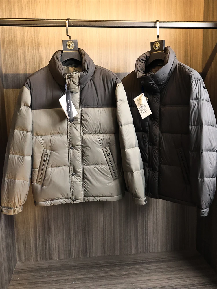 

Цвет Блуу! Ветрозащитный Водонепроницаемый! Осень-зима, высокий наполнитель, воротник-стойка, пуховый Jaet, мужская модная городская повседневная одежда для улицы...