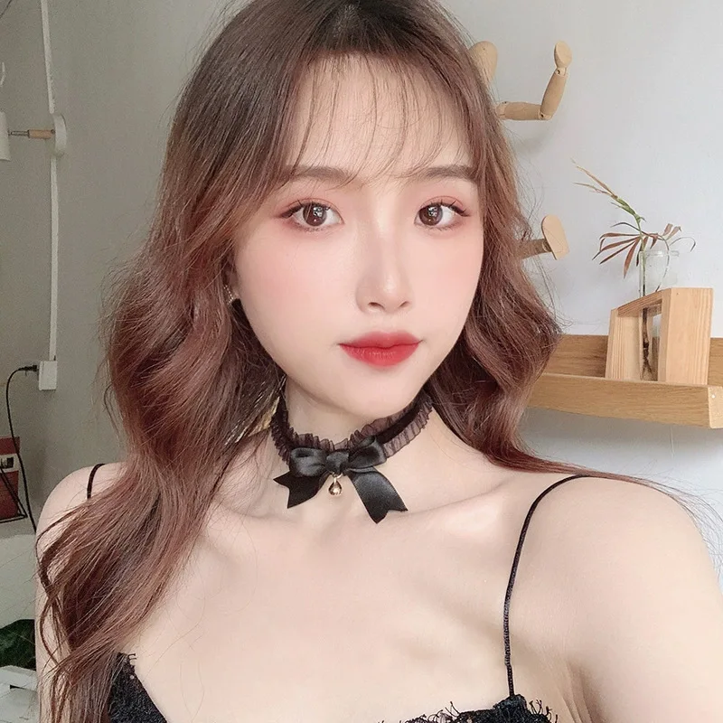 Ladies' bow necklaces, fashionable necklaces, choker bells, sexy necklaces, roller bow chains, leg rings women belts