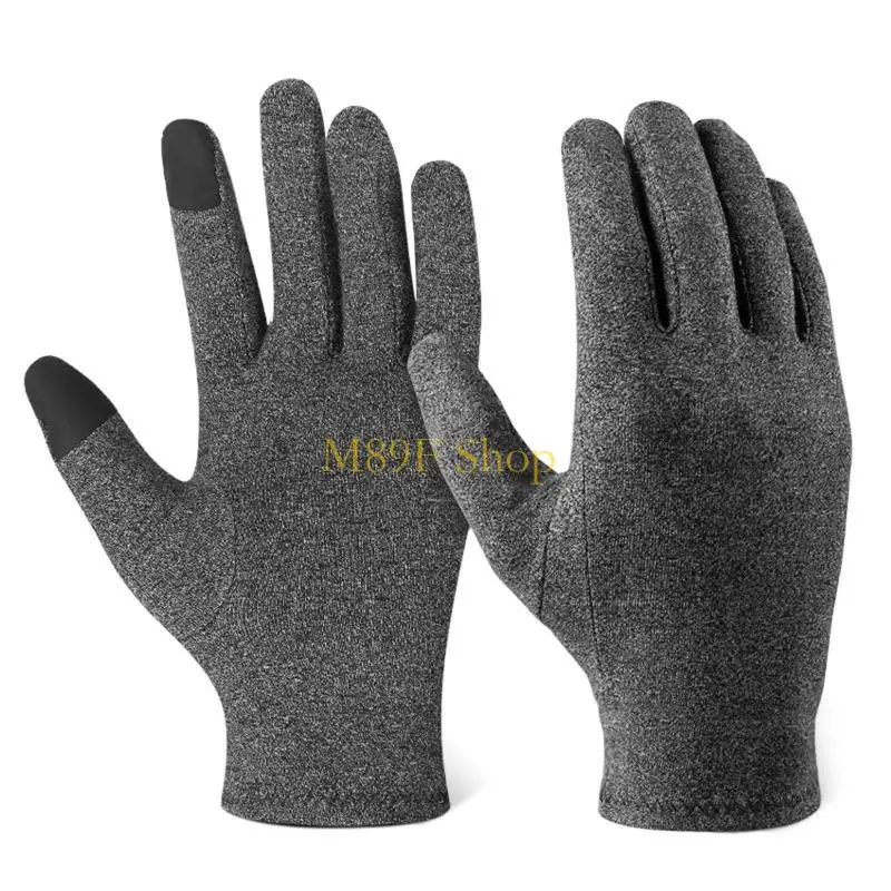 M89F 1 Pair Compression Gloves Touchscreen Windproof Winter Warm Gloves for Men Women