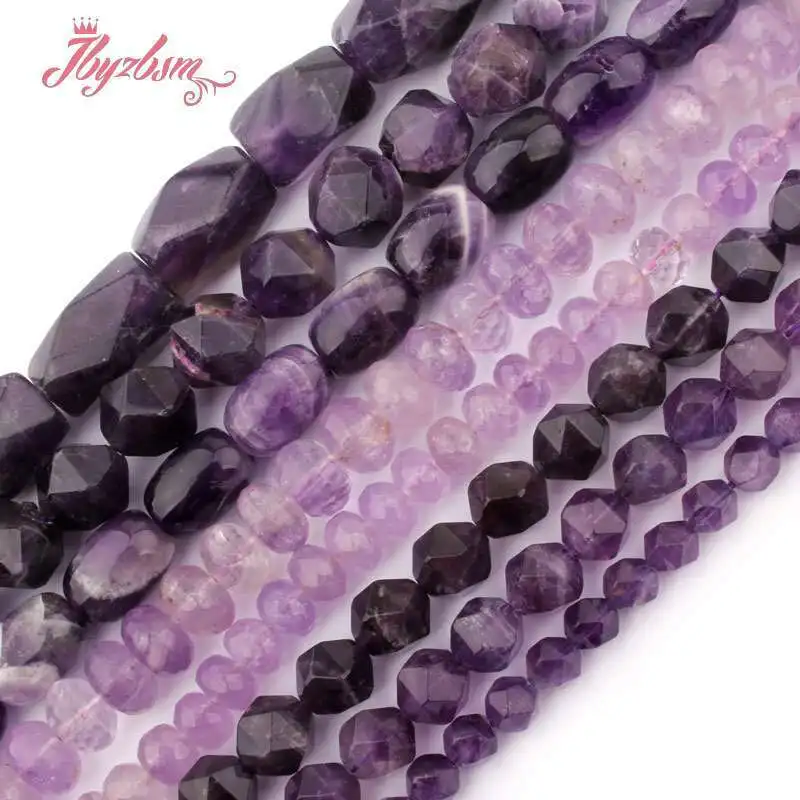 Natural Amethyst Stone Beads Mixed Shape For Necklace Bracelet Earring Pandant Jewelry Making Design or DIY 15\