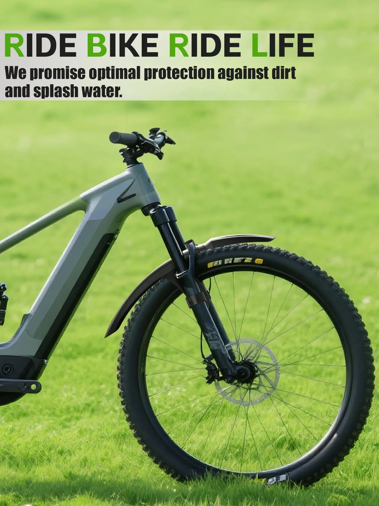 AliExpress Easydo RBRL MTB Front Mudguard Velcro Quick Release Bicycle fender Full Coverage Widen Extended Front Fender for 26-29 Electric Cycling