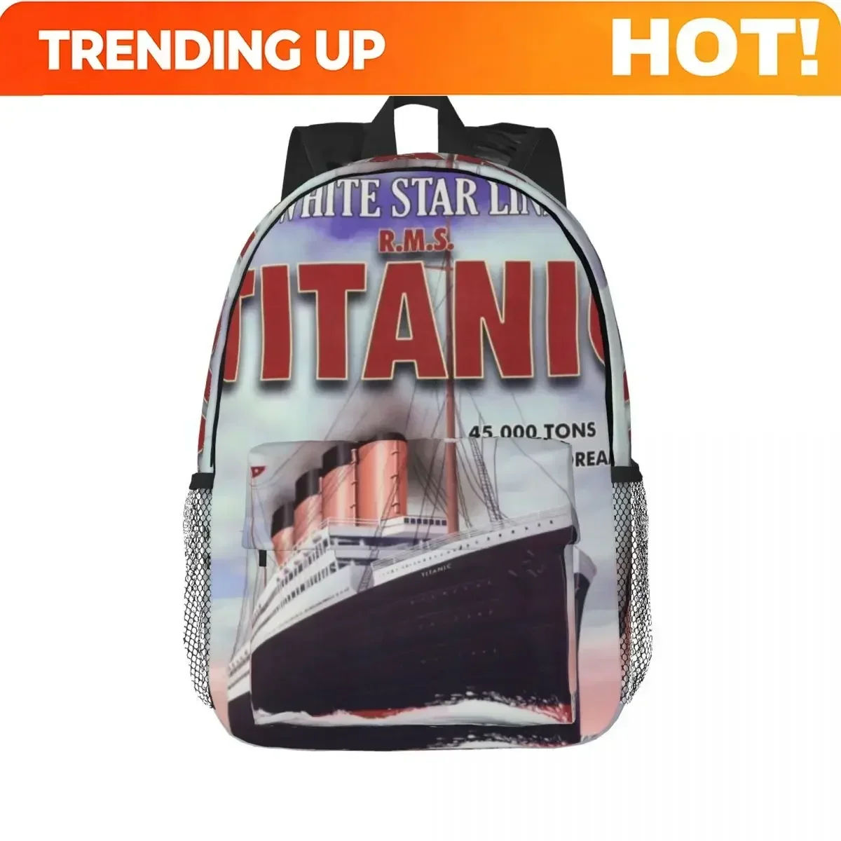Custom Bag Titanic White Star Line Backpack Hot Sale Daypack Large Capacity Boys Girls BookBag Shoulder Bags For Men Women Kids