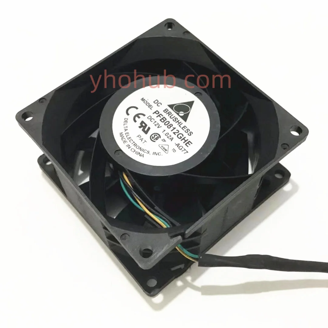 

Delta Electronics PFB0812GHE AG77 ML310e Gen8 V2 686749-001 DC 12V 1.02A 80x80x38mm Server Cooling Fan