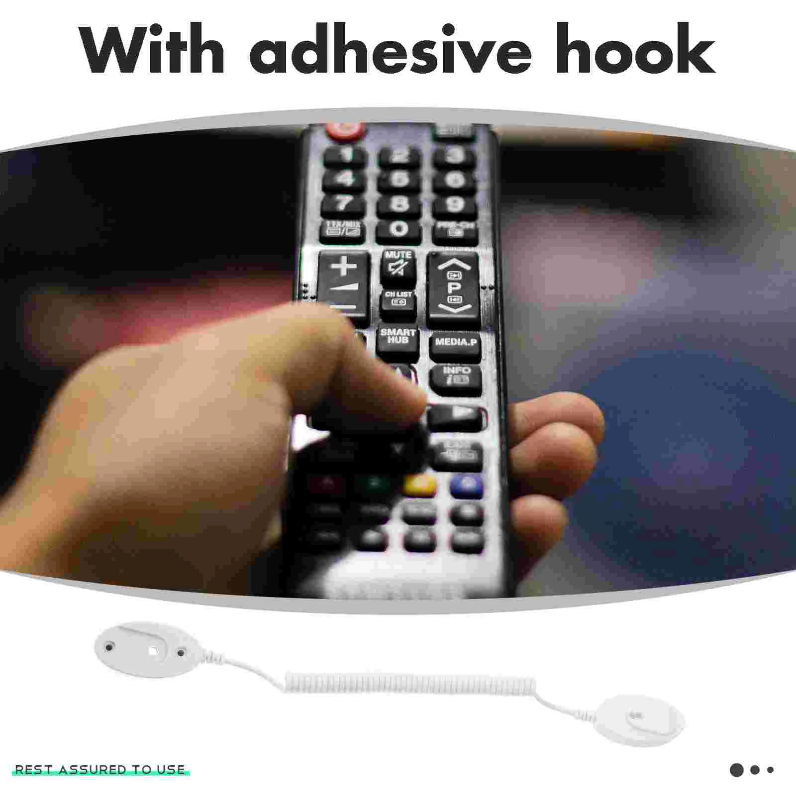 4 Pcs -lost Hook Retractable Cable with Adhesive for Tablets Remote Control Leash Laptop Stand Tether