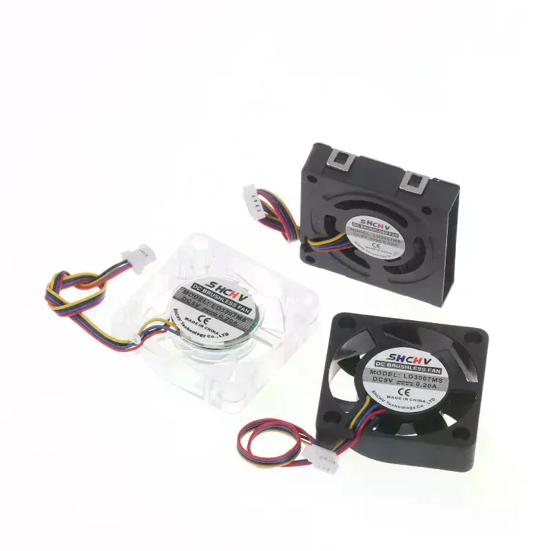 3007 PWM Speed Adjustable Fan CPU Cooling Radiator Cooling Fan 4Pin JST Interface For Raspberry Pi 5 Replacement Parts