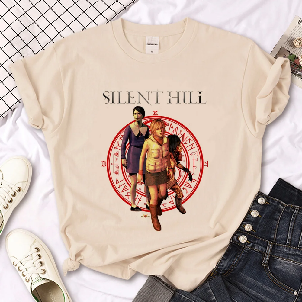 Silent Hill t-shirts women designer harajuku anime tshirt girl 2000s clothes