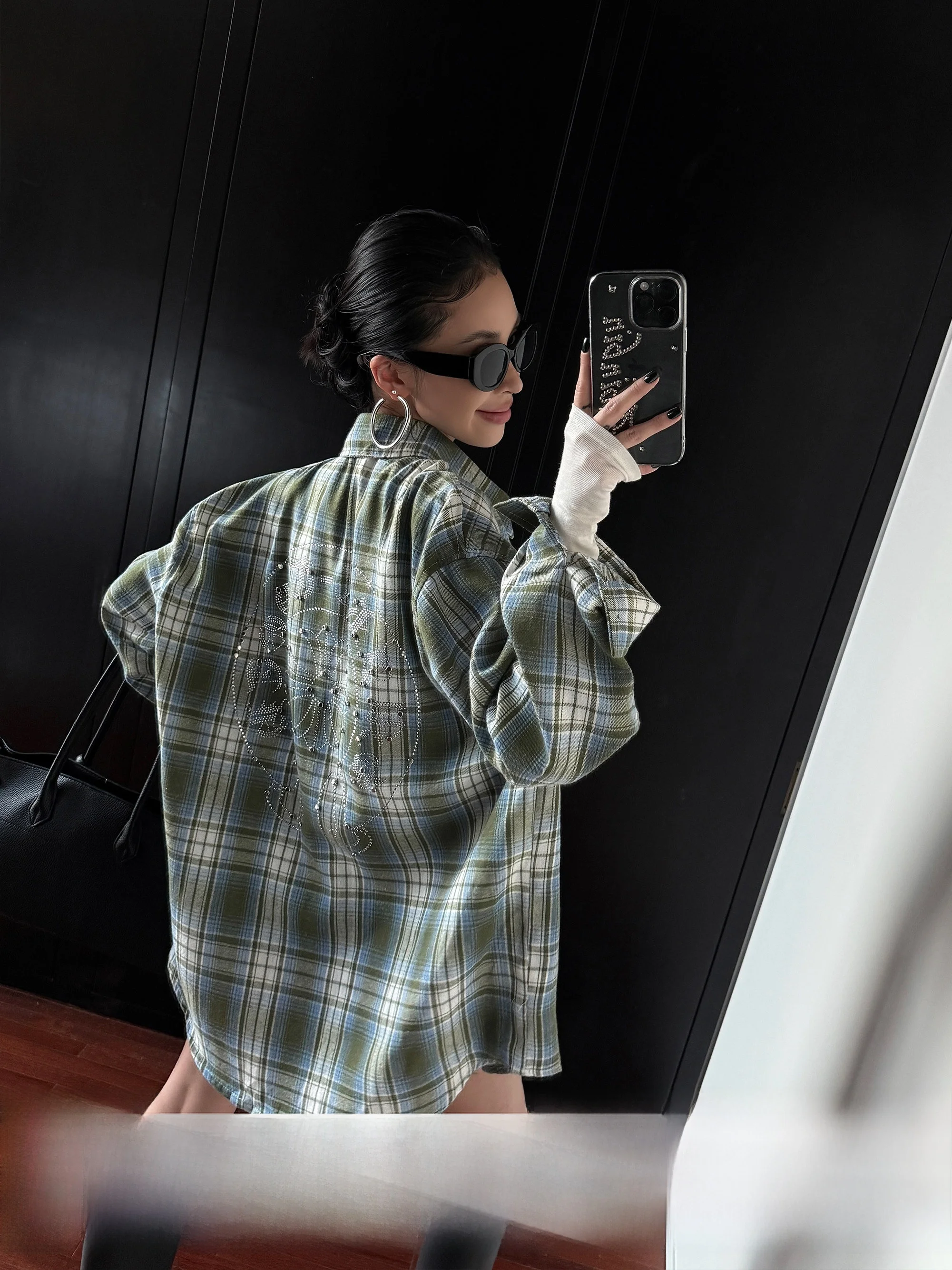 

Женская рубашка Wild Zero в американском ретро-стиле, в клетку, повседневная, свободного кроя, универсальная, из хлопка, с длинным рукавом, на пуговицах, новинка ранней весны.