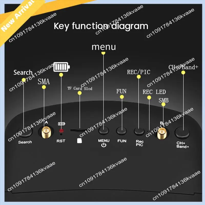 M01K LS-800D FPV Óculos 5.8G 40CH 5 Polegadas 854X480 DVR Gravação/Storagem Antenas Duplas 2000Mah Para RC Racing Drone