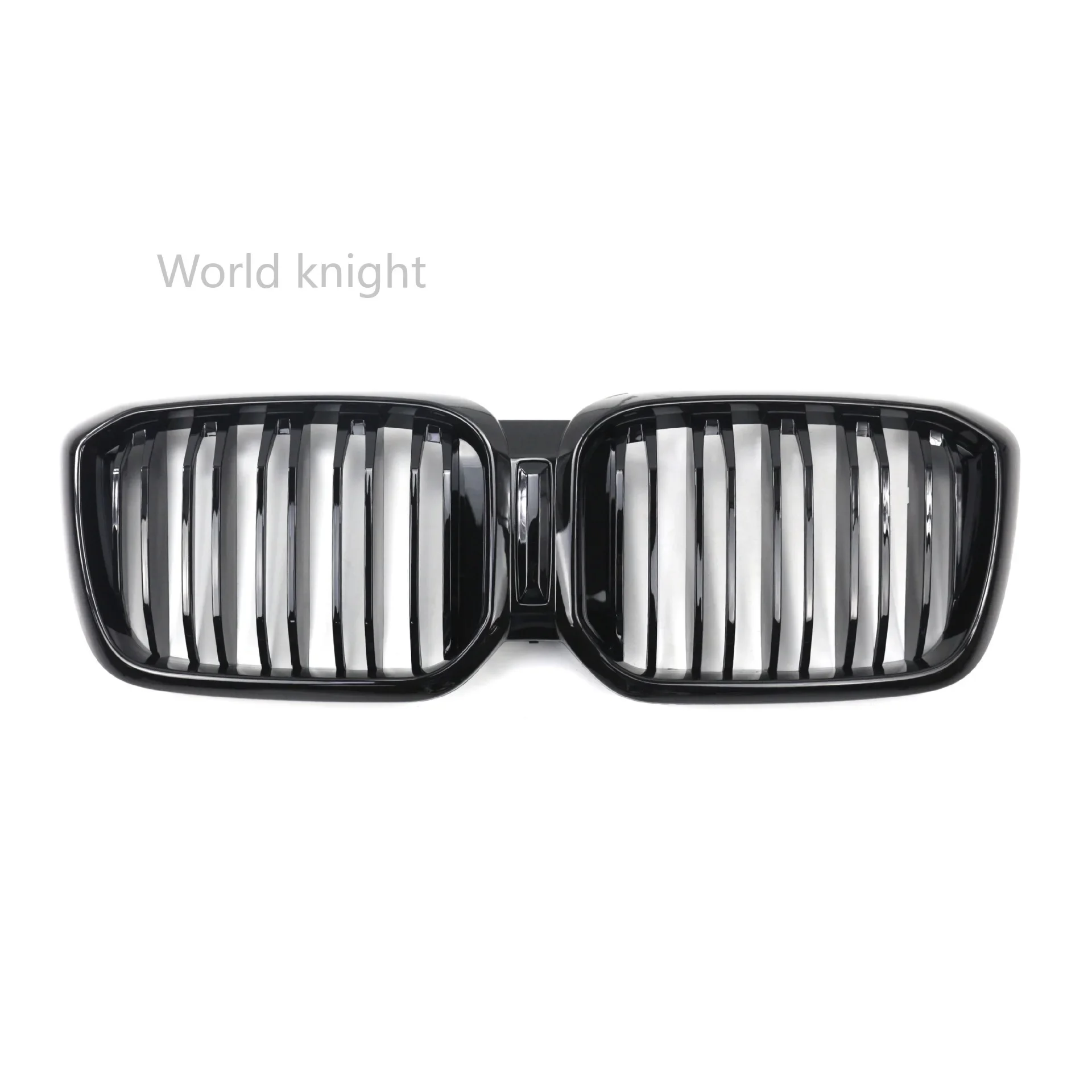 For BMW X3 G01 X4 G02 2022 ABS Front Hood Kidney Grille Bright black Grill Dual Line Compatible Racing Grills Car Styling