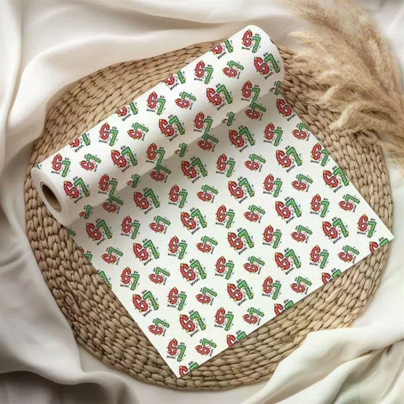 67 Christmas Wrapping Paper, 6 7 Wrapping Paper, 67 Funny Christmas Gift Wrap For Kids, Santa 67