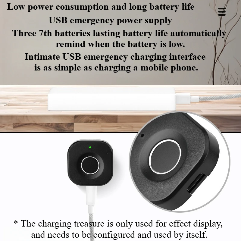 Biometric Fingerprint Lock White Keyless Cabinet Lock Smart Drawer Locks Anti-theft Door Lock Long Standby Time Door Hardwar