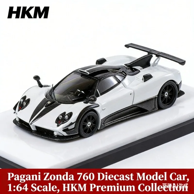

HKM 1:64 Pagani Zonda 760 Hardtop/Convertible Alloy Open Cover Static Car Model Adult Collection Male Gift