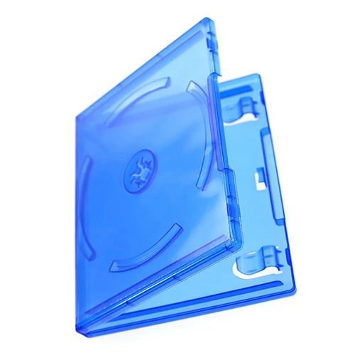 Imagen 2 del producto 1 Uds. Para PS4 funda de CD de juego para Sony PS4/PS5 estuche de almacenamiento de DVD azul transparente caja protectora cajas de almacenamiento de discos de plástico Accesorios