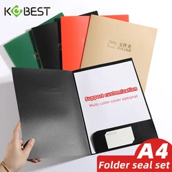 1Pcs A4 Folder Waterproof Cover Contract Resume Clip Insert Business Storage Office Archives