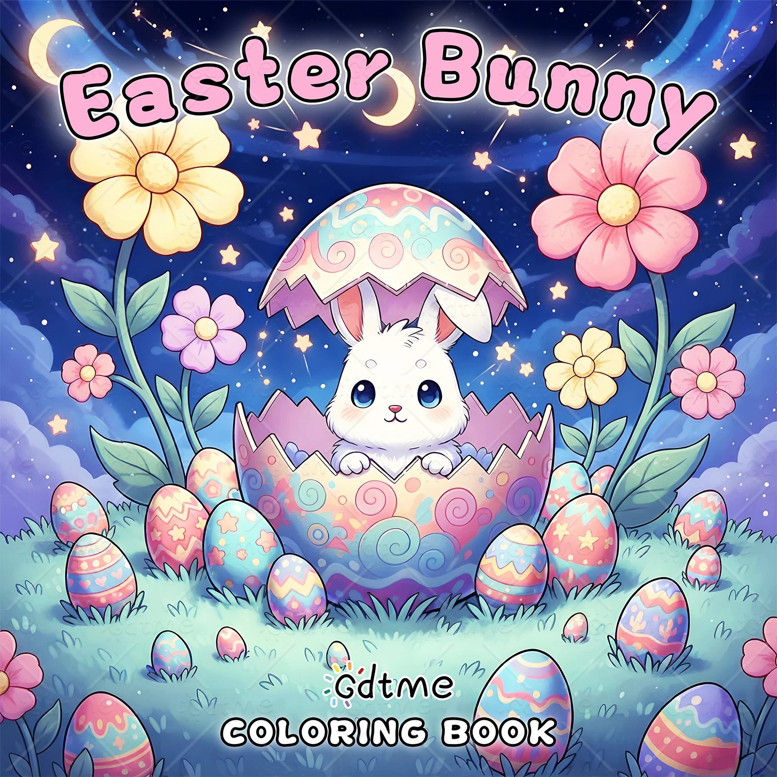 Easter Bunny Coloring Book for Adults Featuring Cute Cozy Daily Activities for Relaxation (Cozy Spaces Coloring)