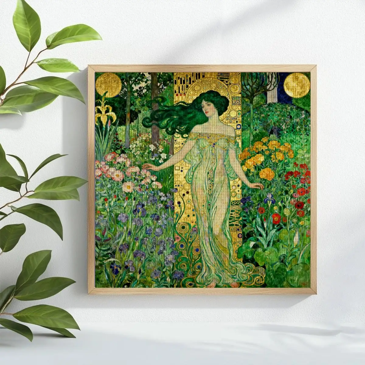 1pc 30X30CM/11.8inch Autumn Day Stamped Cross Stitch Kit DIY Kit 11/14/16CT DIY Embroidered Set DIY Cross-Stitch Set