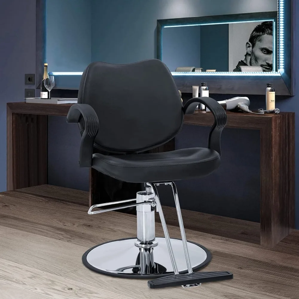 

Barber chairs,360 Rolling Swivel ,for Men and Women Hair Stylists,Black,Adjustable Hydraulic Beauty Shampoo Hairdressing Chair