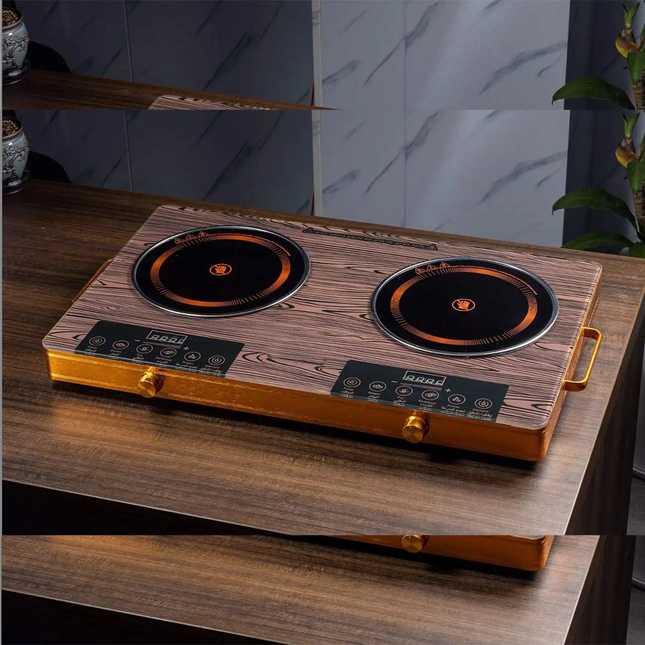 3500W Household Electric Stove Infrared Hot Plates Multifunction Digital Burner Induction Cooker Glass Ceramic Cooktop