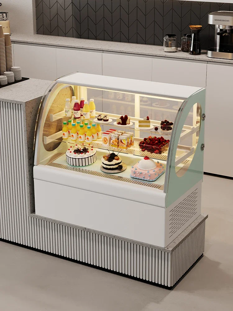 Cake display cabinet, milk tea shop, fruit dessert refrigerator, commercial desktop small desktop fresh-keeping cabinet