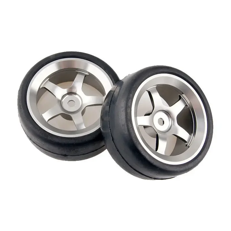 RC 105 Gray Aluminum Wheel Rubber Tires Fit for HSP HPI 1:10 On-Road Car