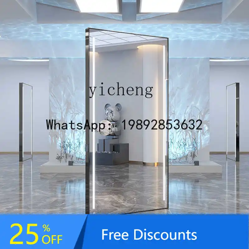 AA  new hair salon mirror table hair salon special stainless steel hair cutting mirror single and double-sided mirror