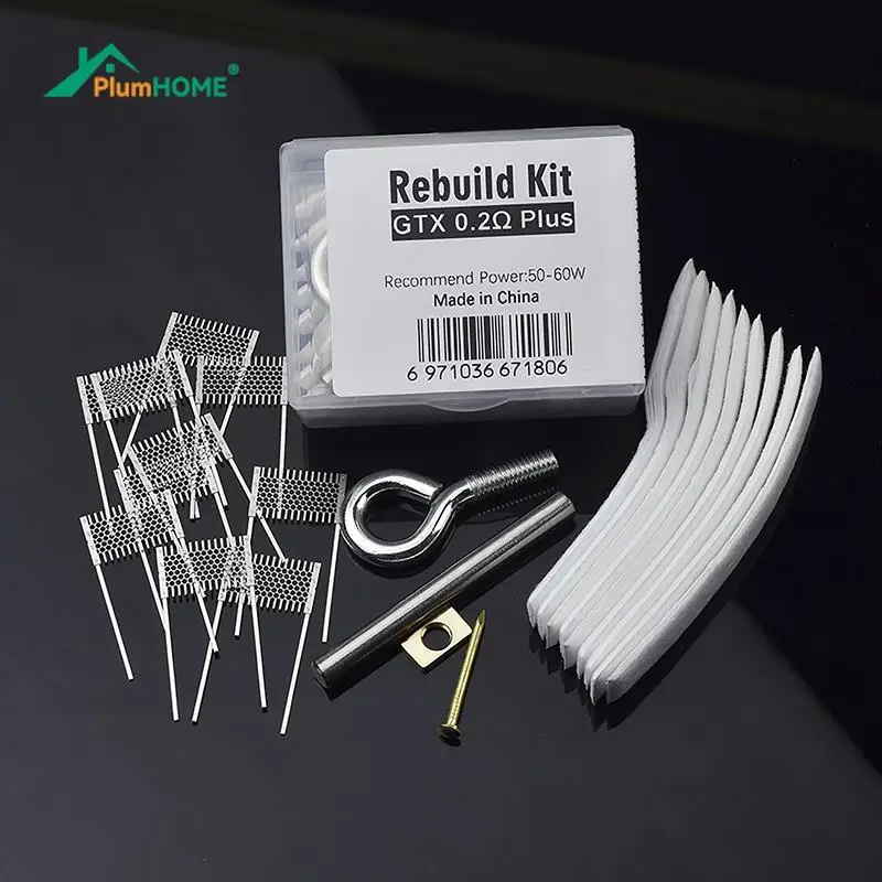 

1set DIY Rebuild Coil Kit GTX 0.2ohm Plus Mesh Coil Resistance Wire Replacement Accessories Tools