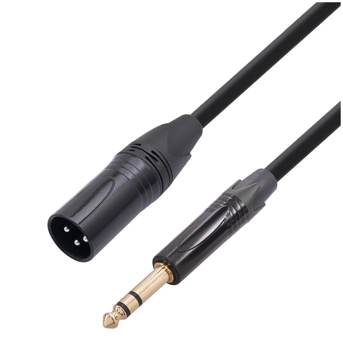 

6.35mm to XLR Jack Audio Cable 6.35mm (1/4In) Male to 3 PIN XLR Male Balanced Interface Cable for Microphone, 1 Meter