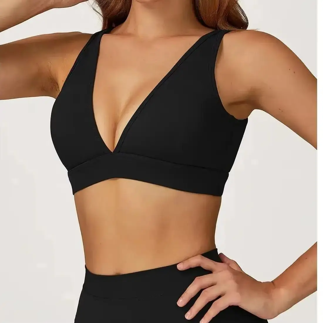 Women Sexy Back Yoga Sports Bra Breathable Shock Proof Gym Workout Fitness Push up Top Yoga Running Active Sportswear Vest Bra