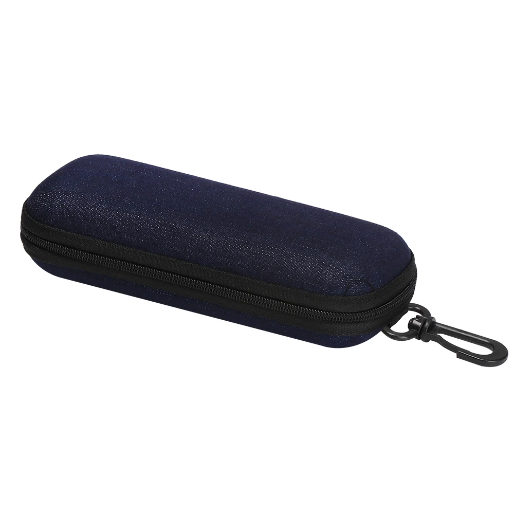 

Travel Reading Glasses Carry Bag Denim Fabric Glasses Box Zipper Sunglasses Protection Resistance Container Eyeglasses Case