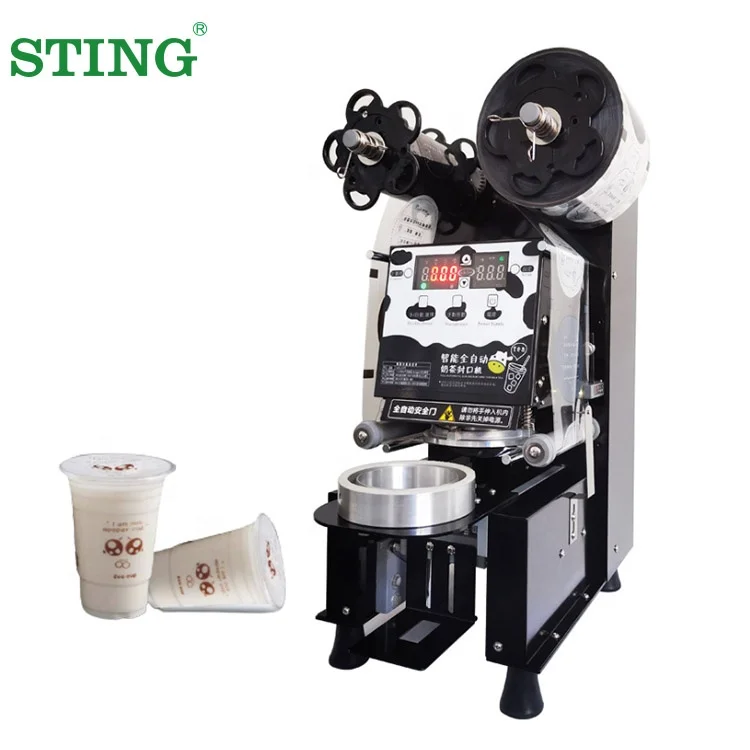 

Fully Automatic Electric Drink Disposable Paper Plastic Cup Sealer Sealing Machine