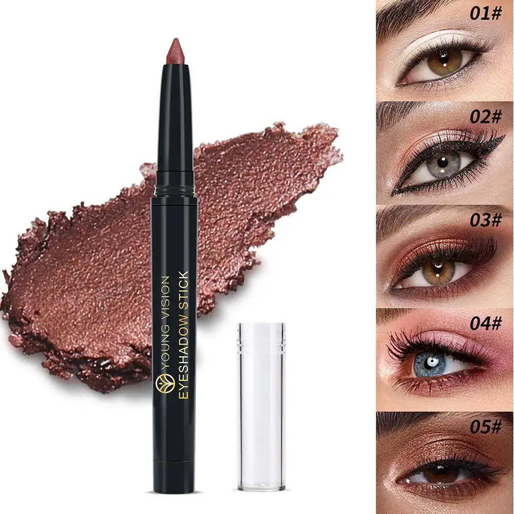 

Pearlescent otating Eyeshadow Stick Brightening Smoothing Shadow Stick Facial Contour Slimming and Under-eye Makeup