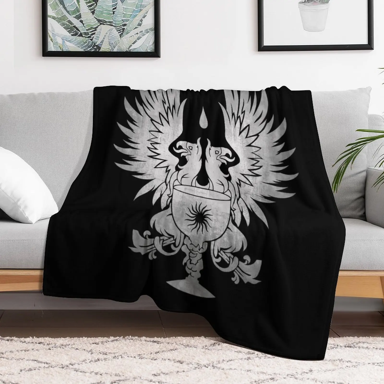 Dragon Age: Grey Warden Silver Throw Blanket Blankets For Baby Giant Sofa Blankets