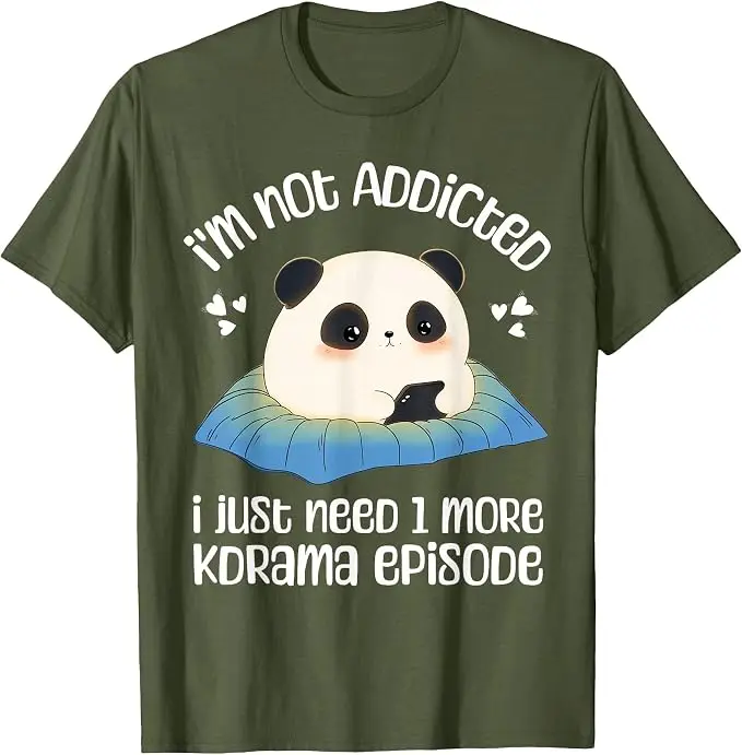 Niedliches Kdrama-Merch Panda Koreanisches Drama K-Drama-Merchandise T-Shirt Y2k Cartoon Panda Kpop Mode Spruch T-Shirt Persönlichkeits-T-Shirts – Detail 13