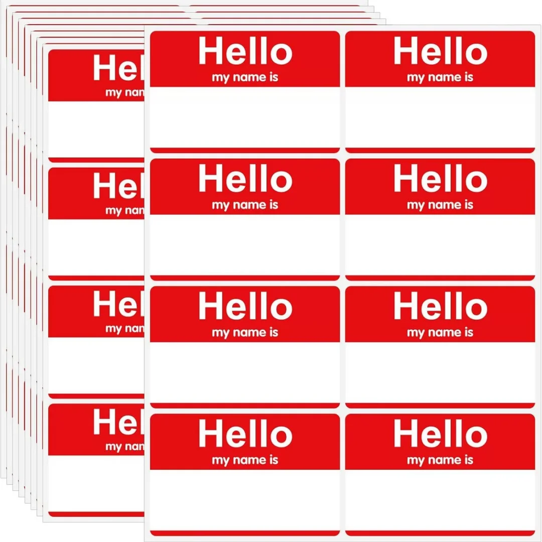 Color Self-Adhesive Sticker Children Sticker For Name Marking Office Home Storage Organization Labeling