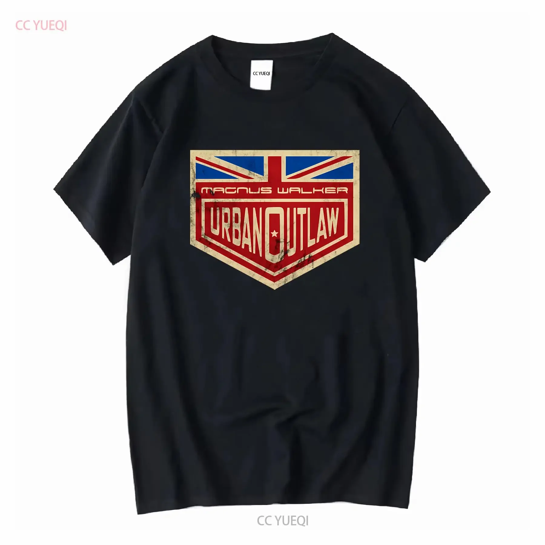 Magnus Walker Urban Outlaw Logo T Shirt Funny Men's vintage Washed Top For Everyday Wear fashion Slightly Breathable