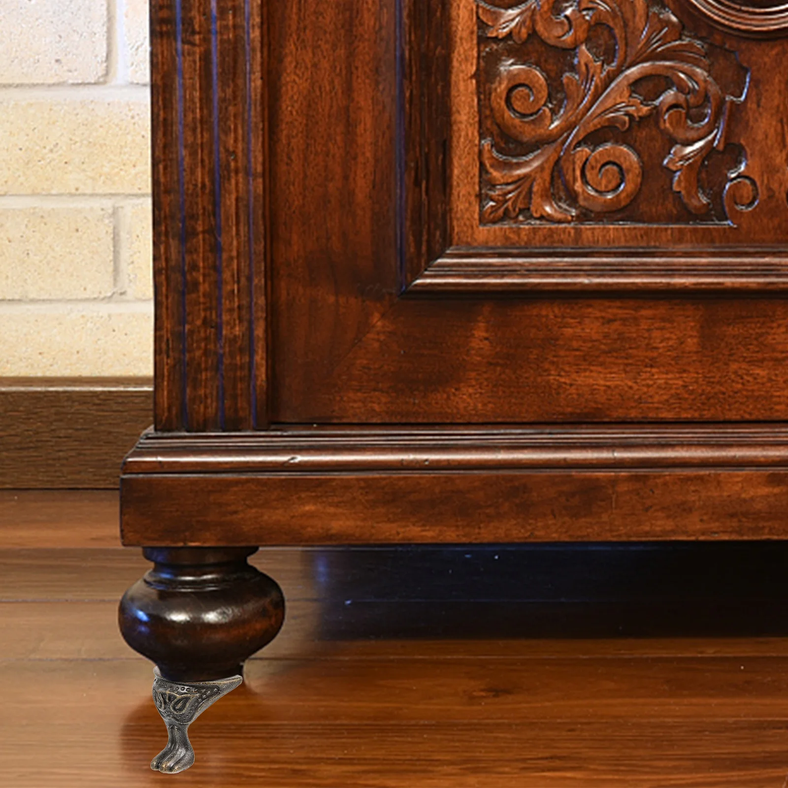 

12Pcs Box Corner Guard Zinc Alloy Protective Feet for Vintage Wooden Cases Decorative Chest Legs Hardware Fittings