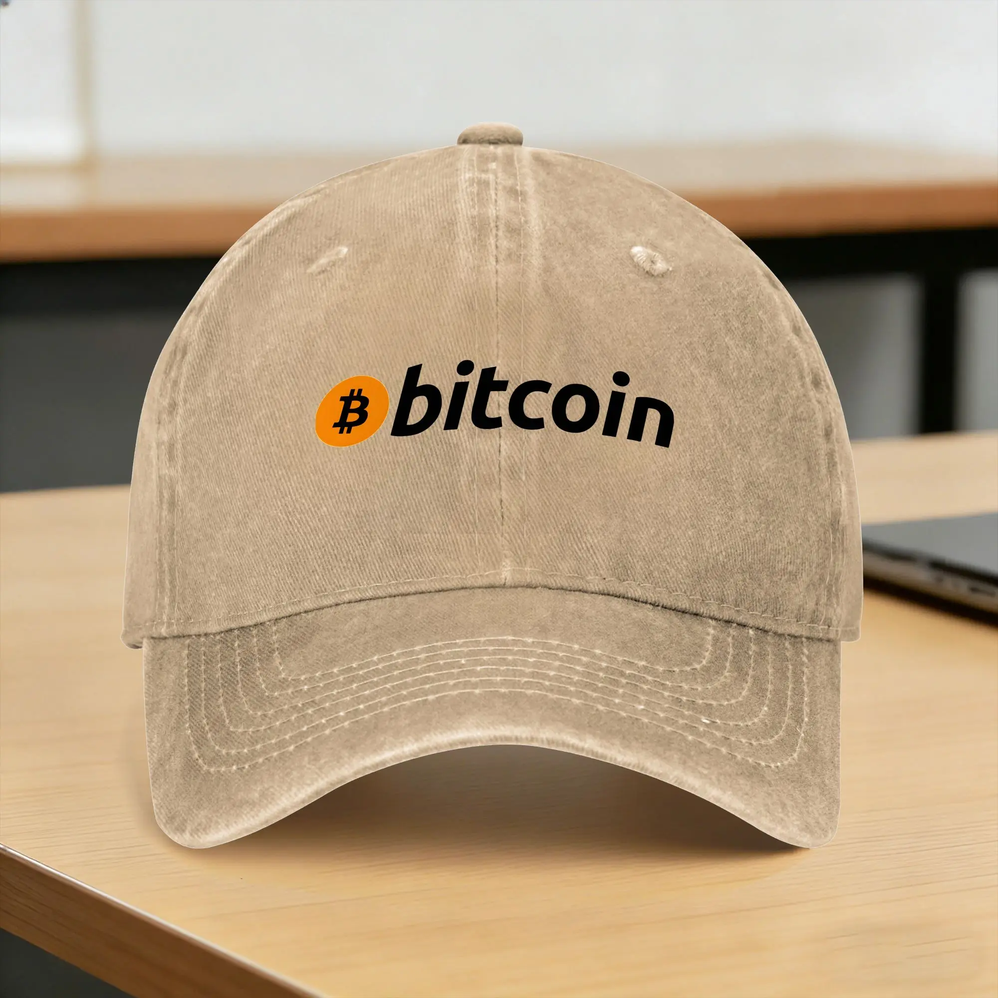 Bitcoin Casual Baseball Cap  Outdoor Sports Trucker Hat Summer Dropshipping Men Adult Fitted Retro Snapback Cap