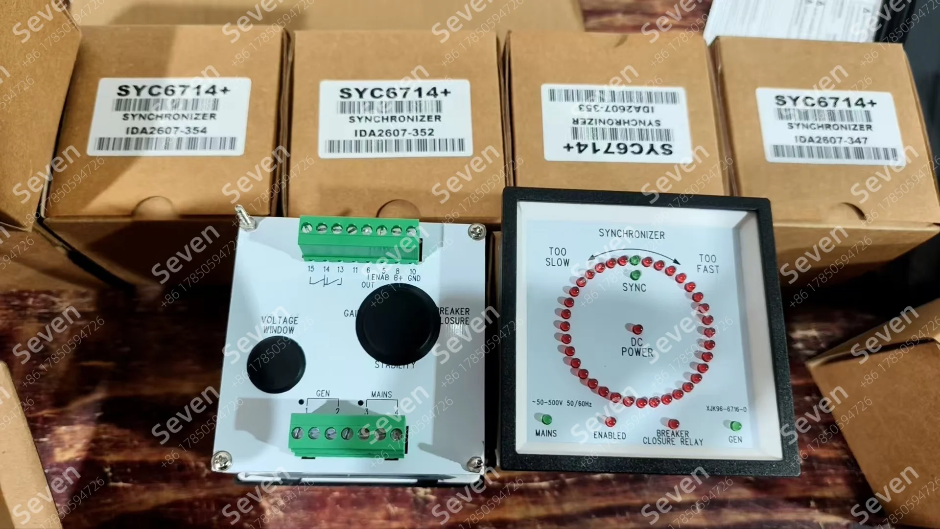 SYC6714 + Parallel Synchronization Meter for Diesel Generator, SYV6714 Synchronization Controller with Display