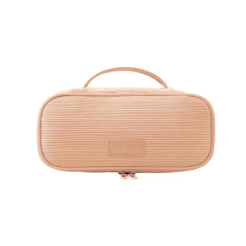 2026 Neue Cord-Kosmetiktasche für Frauen Große Kapazität Make-up-Tasche Samt Quadratische Multifunktionale Handtasche zur Aufbewahrung von Hautpflegeprodukten – Detail 7