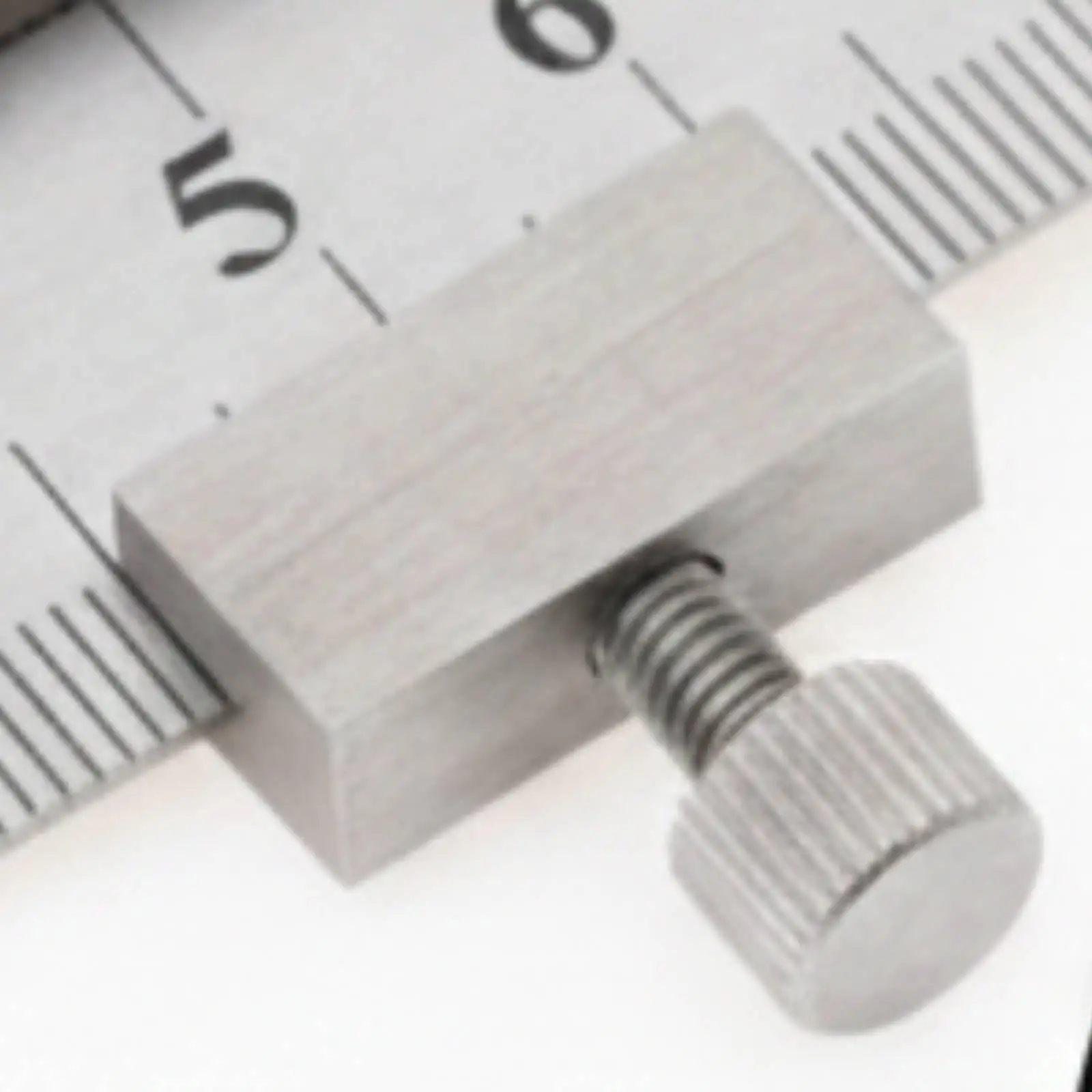 Steel Ruler with Adjustable Positioning Block Precision Marking Ruler Measuring Tool for Woodworking Layout