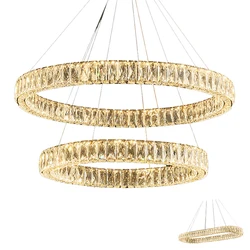 Premium K9 Crystal Clear and Sparkling Round Chandelier High End Luxury Lighting for Bedroom Living Space Elegant Home Hotel