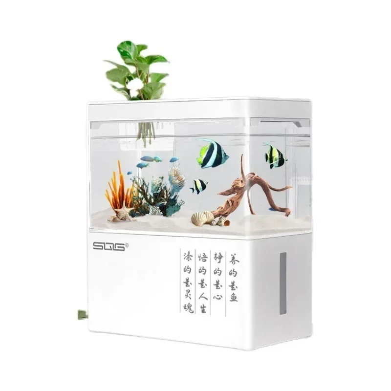 

Self-Circulating Small Fish Tank Bottom Filter, Ecological Micro Tank, Desktop Mini, Creative Water-Free Landscape Fish