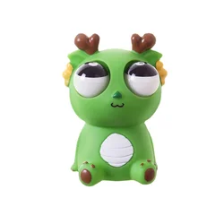 Stress Relief Squeeze Toy Dragon Squeeze Toy with Popping Bulging Eyes for Decompression and Relaxation kawaii