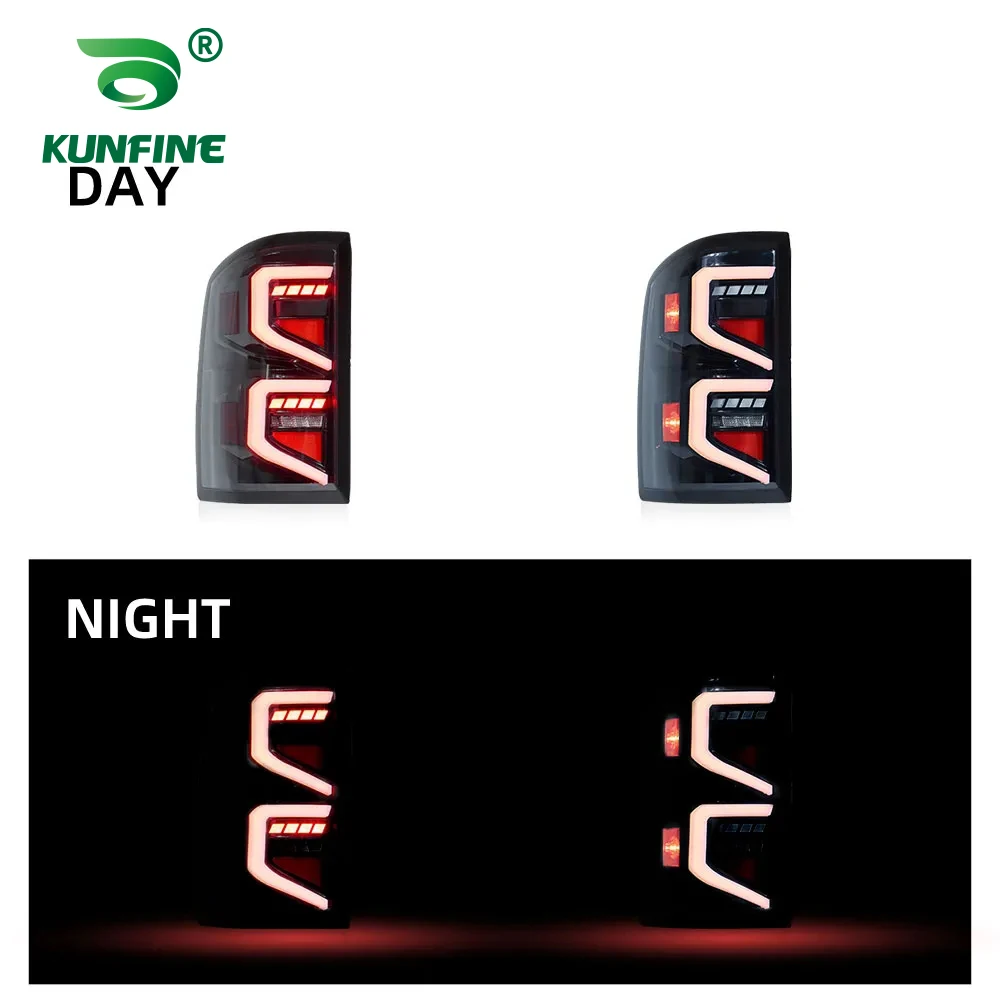 Pair Of Car Tail Light Assembly For GMC Sierra 2014 2015 2016 2017 2018 LED Brake Signal light Car led Tail light Tuning Parts