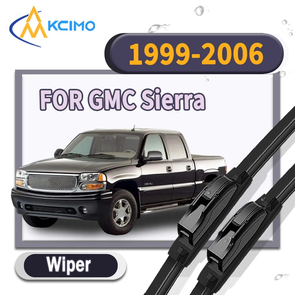 

High Performance Silent Windshield Wiper Blades 2Pcs for GMC Sierra GMT800 1999-2006 Clear View Car Rain Brush Auto Accessories